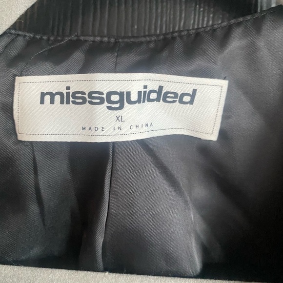 Missguided Black Tie Front Vest-Size XL - Picture 2 of 6